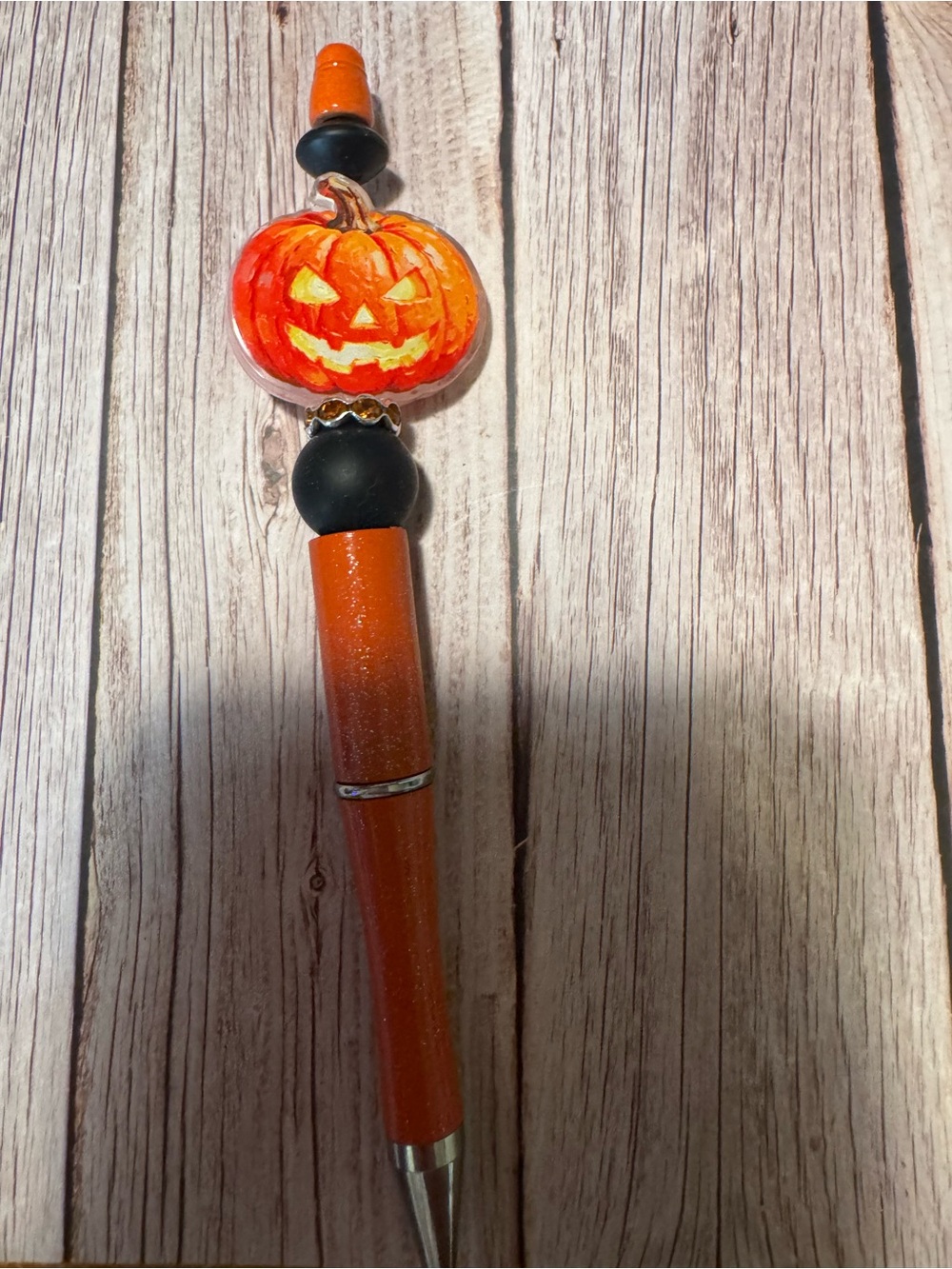 Halloween Pumpkin Orange Ballpoint Pen by